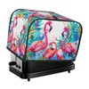 HSYOYO Tropical Pink Flamingo Toaster Cover 2 Slice Wide Slot