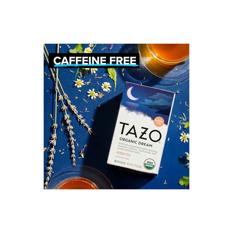 TAZO Organic Dream Herbal Tea - Relaxing Chamomile & Lavender