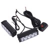 24W 12V 8LED Strobe Lights Bar High Brightness Warning Caution