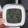 Wireless Food Thermometer Electronic Digital Touch Screen W/Timer Alarm for