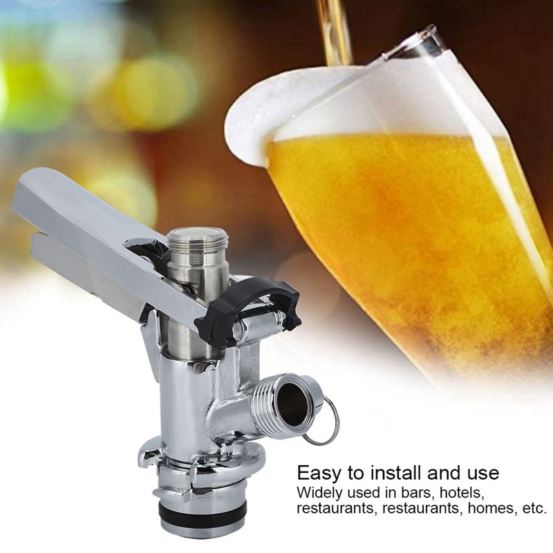 G5/8 U Type Stainless Steel Beer Keg Coupler Dispenser Accessory