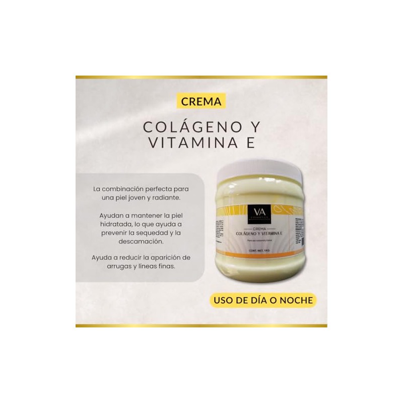 Crema Con Colageno Y Vitamina E Corporal Facial Spa 1