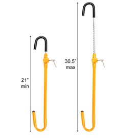 Elsjoy 2 Pack Car Steering Wheel to Brake Lock with Keys, Anti-Theft Car Locking Device Steering Wheel Lock with Adjustable Length, Car Security Lock for Vehicle, Heavy-Duty