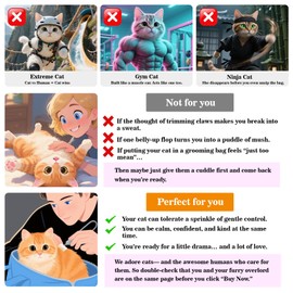 Cinf Cat Nail Clipping Cleaning Grooming Restraint Bag （Free Muzzle） No Scratching Biting for Bathing Nail Trimming Injecting Examining(Black,M)