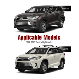 AUTOWIKI Fog Lights for 2017-2019 Toyota Highlander OEM Replacement Fog Lamps Clear Lens 2PCS (Switch and Wiring Kit Included)