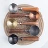 Easyworkz Retro Stainless Steel Coffee Scoop with Black Walnut Handle,10g