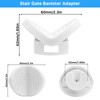 2 Pack Baby Gate Banister Adapter for Pressure Mounted Stairs