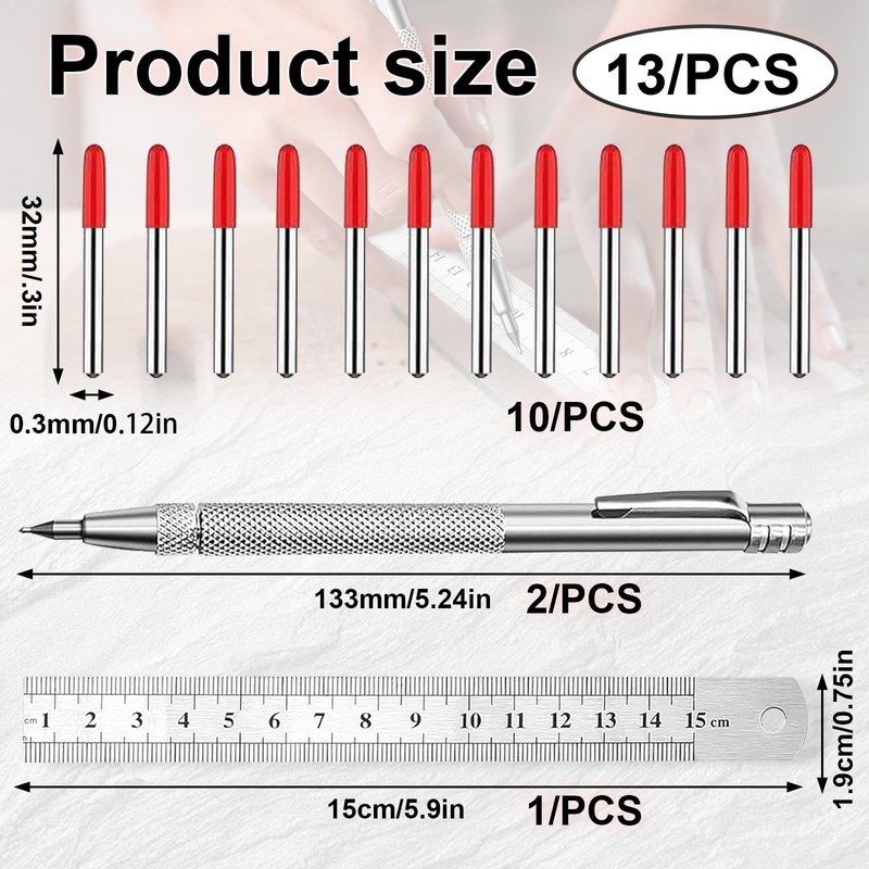 Weploda 2 Scribing Tool, Scribing Needle, Durable Scribing Tool for