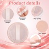 Pack of 12 Velour Face Powder Puff Round Powder Puff