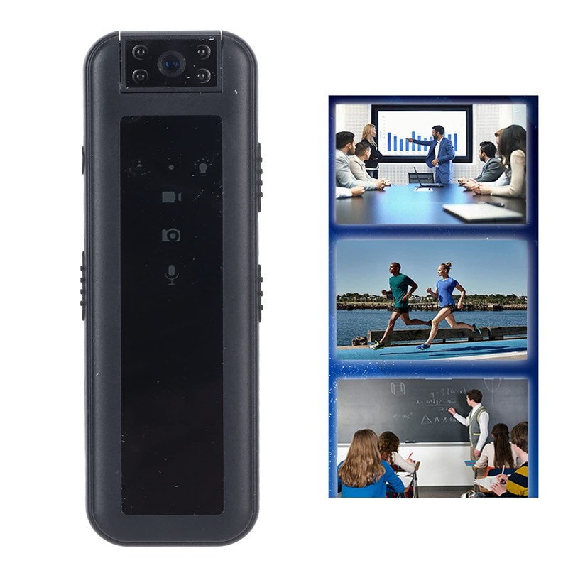 Portable HD Mini Video Recorder with Rotatable Lens, 1920x1080 Resolution,