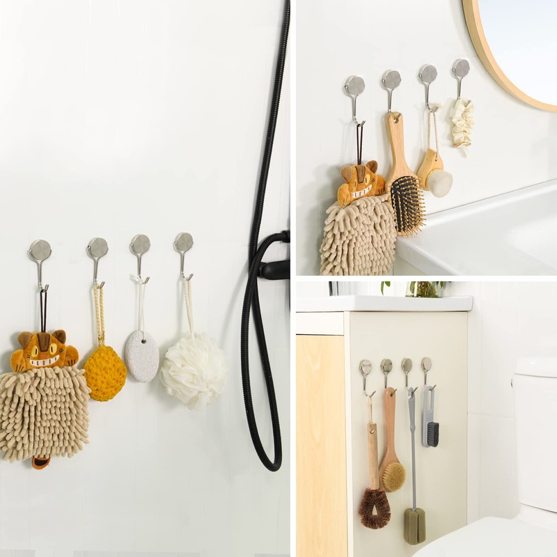 Buelkmag Magnetic Hooks, Heavy Duty 304 Stainless Steel Magnetic Hooks