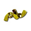 25 Pcs 1/4-20 Solid Brass Butterfly Washered Wing Nut Fasteners