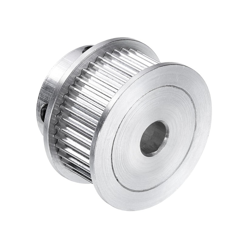 sourcing map GT-2 40T Pulley Synchronous Wheel 5mm Bore, Aluminum