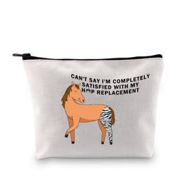 Hip Replacement Makeup Bag Recovery Gift for Hip Surgery Get Well Soon Hip Surgery Cosmetic Bag (Hip Replacement 3uk)