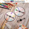 Chivao 10 Sets Game Spinner Wheel Blank Erasable Math Game