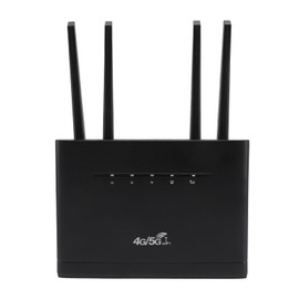 4G LTE Router, 300Mbps 4 High Gain Antenna Mobile Hotspot Router with SIM Card Slot for Home Office Use (US Plug)