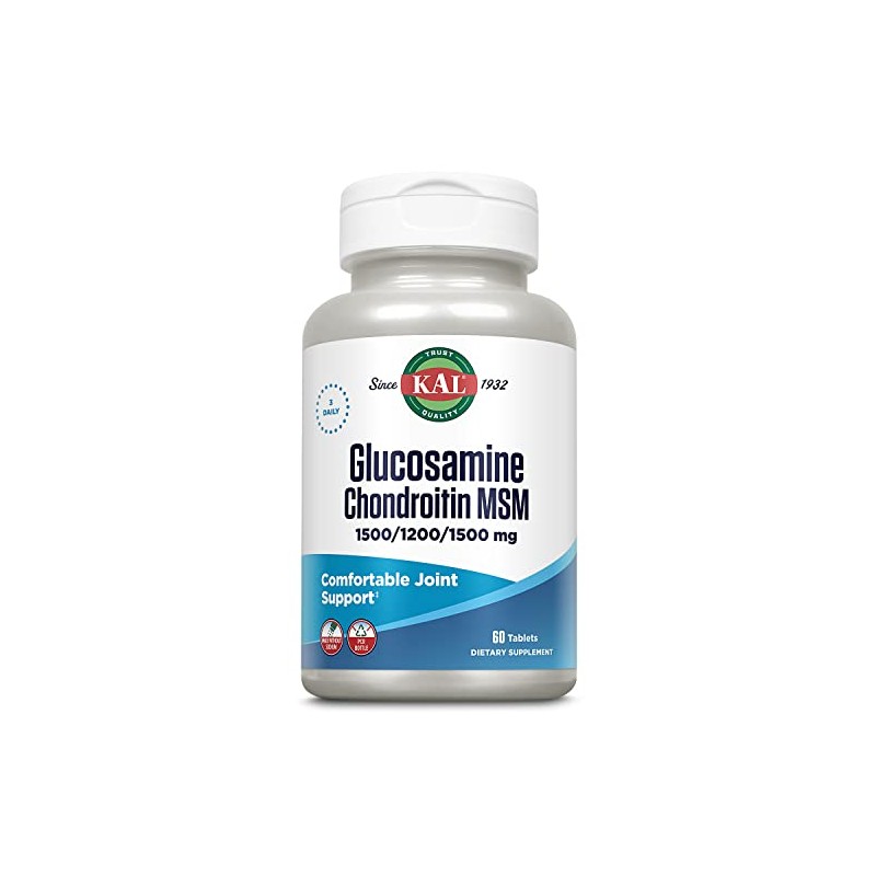 KAL Glucosamine Chondroitin Msm Tablets, 60 Count
