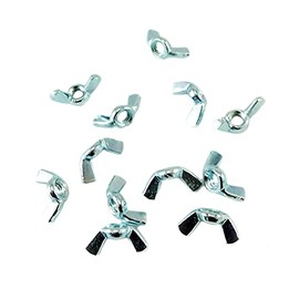 5/16-18 Wing Nuts - Zinc Plated Forged Steel Wing Nut Butterfly Nuts Butterfly Wing Nuts Wingnuts 5/16-18 Metal Wing Nuts Wing Nut Fasteners (12)