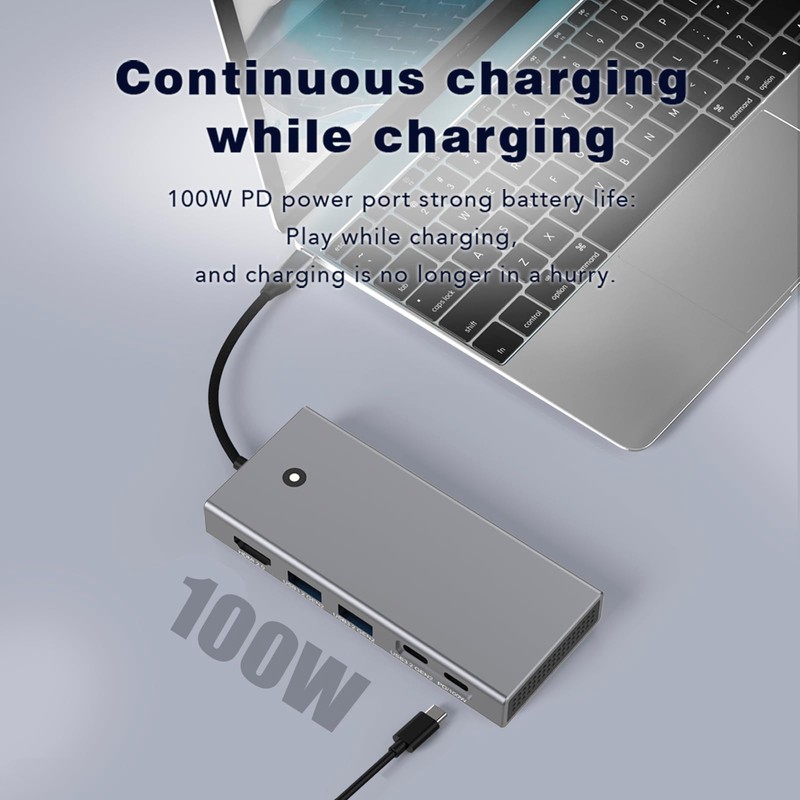 ZoraVson SSD M2 NVME Docking Station with USB C Hub