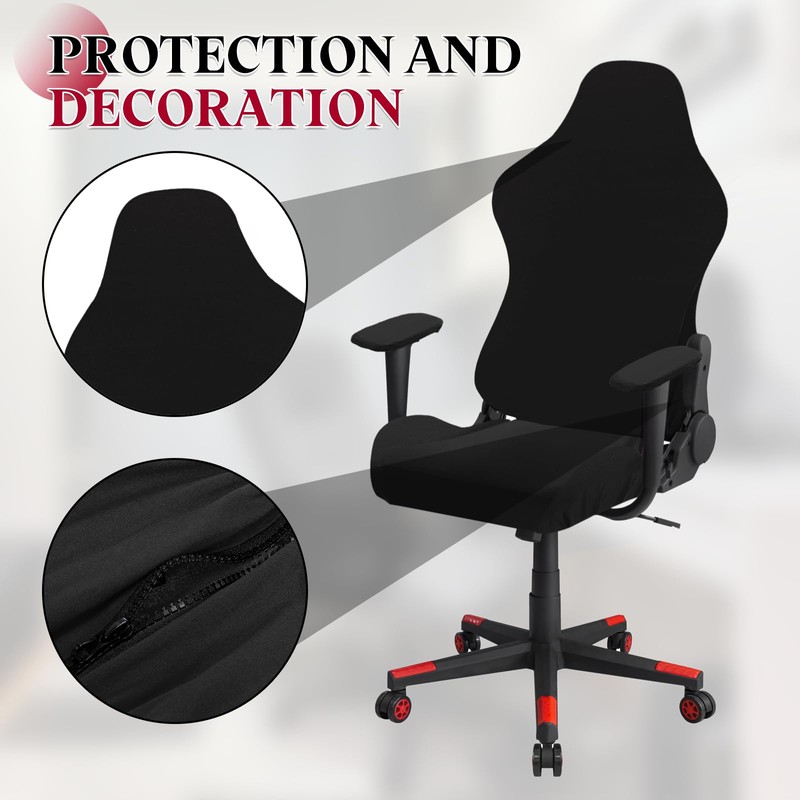 sourcing map 2Pcs Gaming Chair Covers, Stretchable Office Computer Chair