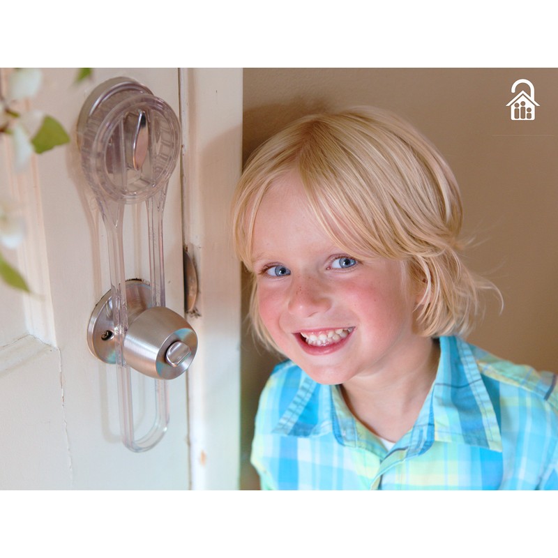 The Lock Locker Bump Proof Deadbolt Door Locker, Clear