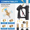24 FT Telescoping Pressure Washer Wand with Brush, Gutter Cleaning