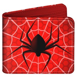 Bistup Boys Wallet Cute Cool Leather Bifold Wallet for Teen Boys Cartoon Design Credit Card Cash Id Holder Rfid Blocking Bi Fold Small Wallets With Coin Pocket Slim Unique Red Teens Little Boy Youth