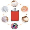 Zhirexin Orange-red Color 4PC Airtight Transparent Plastic Storage Jar, Food