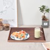 Walnut Wooden Tray Rectangle Serving Tray Tenon Structure Chinese For