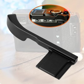 X E3 Aluminum Alloy Hot Shoe Thumb Up Hand Grip for Fuji X E3 X E2S Camera (Black)