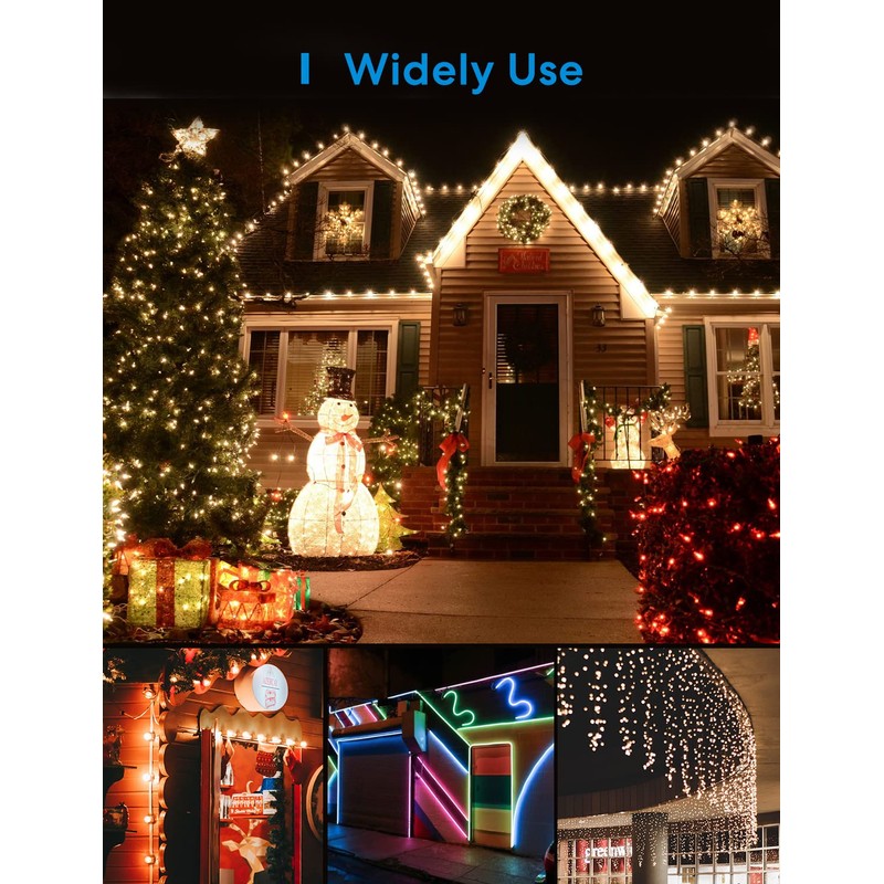 meross Smart Plug Outdoor Indoor WiFi Outlets 10A Waterproof IP44,