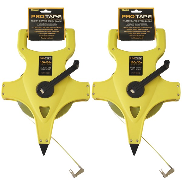 Nylon Clad Steel Open Reel ProTapes – English/Metric. 1/2" x