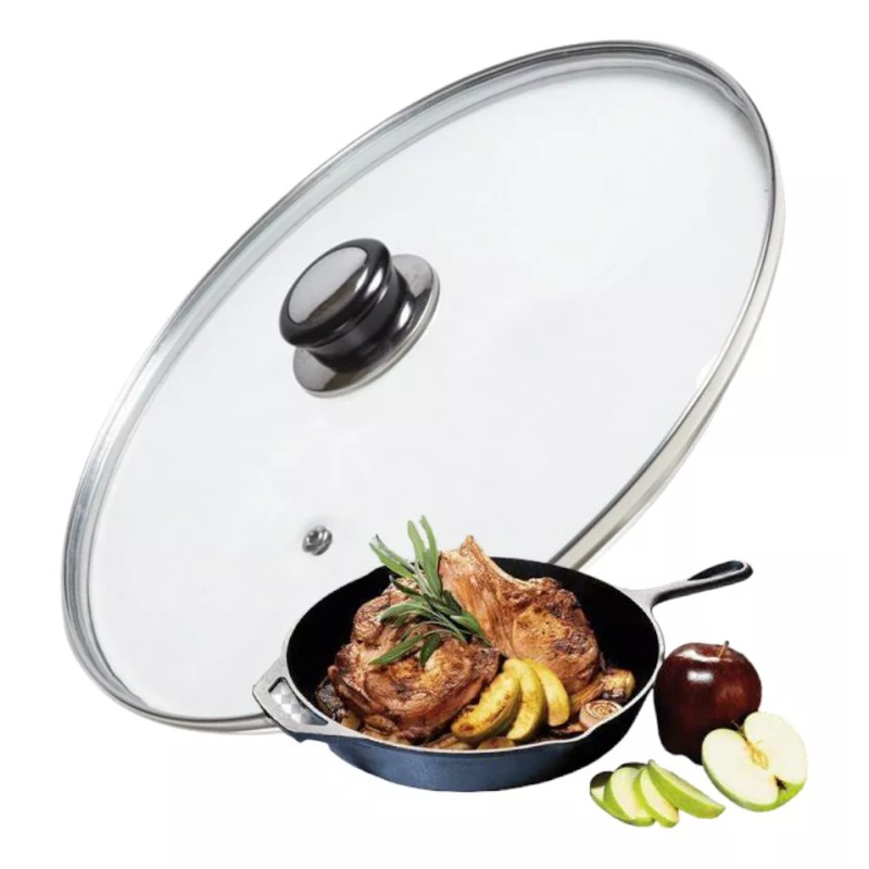 TH2010 Tapa Cristal Templado Sarten Cazuela Olla Salida Vapor 34cm