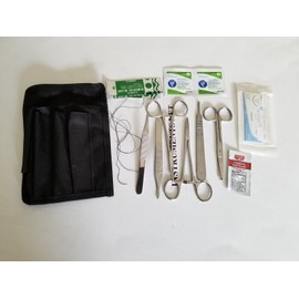 TM Basic Surgical Suture Kit, First Aid Set, Emergency Kit, Trauma Survival Pack