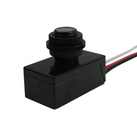 MGGi DC Sensor Photoelectric Light Switch for Outdoor Lighting Fixtures, 5A Dusk to Dawn Photocell Switch, Mini Auto Photoswitch, Hard-Wired Post Eye Light Control Switch - Sensor Control Switch 8-50V