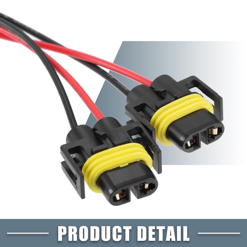 X AUTOHAUX H11 H8 H9 Male Transfer Female Splitter Connector