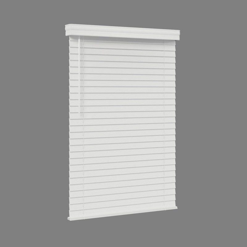 2-inch Faux Wood Cordless Room Darkening Blinds for Windows -