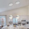 Crystal Pendant Light for Kitchen Island,Small Chandelier Lights Fixture, Hanging