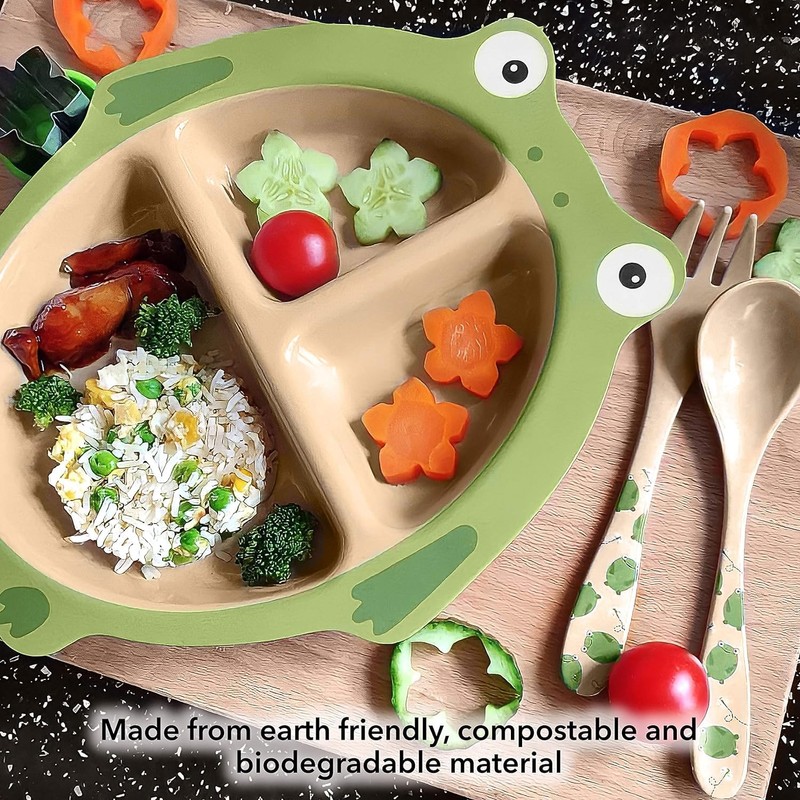 Nuby Rice Husk Plate - Eco-Friendly Tableware - 100% Compostable