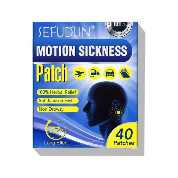 Parches Para Mareo Alivio Herbal 72h 40 Parches Anti-náuseas