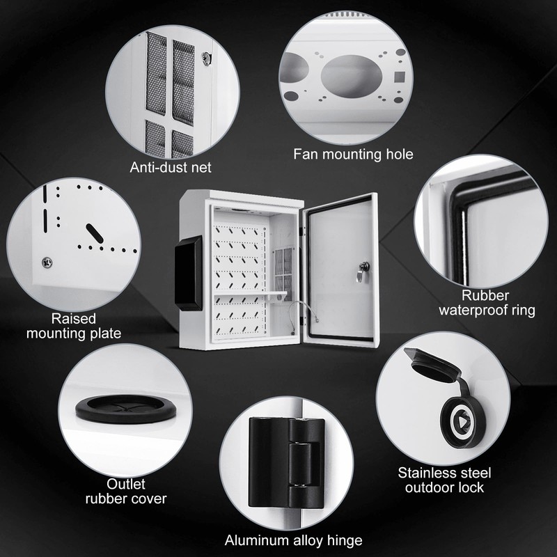 Outdoor Electrical Box, Cold-Rolled Steel Plate, Aluminum Alloy Back Beam,