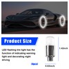 Ziciner 4PCS LED Tire Valve Cap Lights, Neon Spoke Flash
