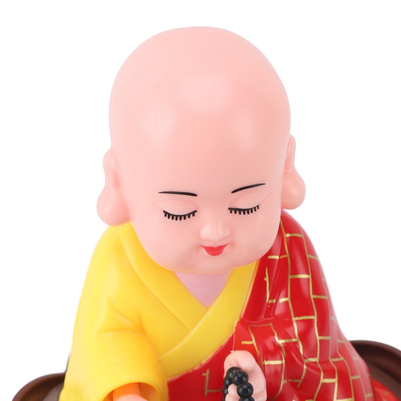Musical Nodding Monk Figurine Decoration Moving Head Buddha Statue with