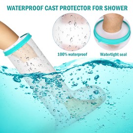 WirtuQuiksy Cast Covers For Shower Leg, Reusable Waterproof Bandages and Cast Cover, Leg Cover For Showering After Surgery