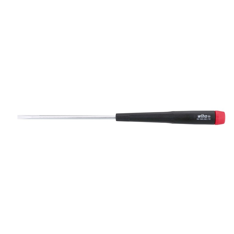 Wiha 26041 Slotted Screwdriver with Precision Handle, 4.0 x 100mm