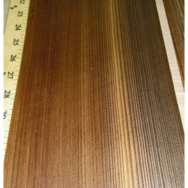 Fumed Larch Quarter Cut Wood Veneer 7" x 62" raw no Backing 1/42" Thickness A