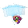 Bezall 50Pcs Organza Bags 3x4 inch, Sky Blue Baby Shower