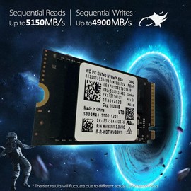 WD SN740 1TB M.2 NVMe PCIe Gen4 x4 SSD for Thinkpad ProBook Latitude EliteBook Ideapad Inspiron Pavilion - Internal Solid State Drive 42mm 2242 Form Factor M Key (OEM NEW) (22mm x 42mm x 2.38mm)