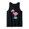 Flamingo with Wine Tank Top