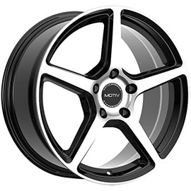 Motiv 433MB 16x7.5 5x4.5" +40mm Black/Machined Wheel Rim 16" Inch